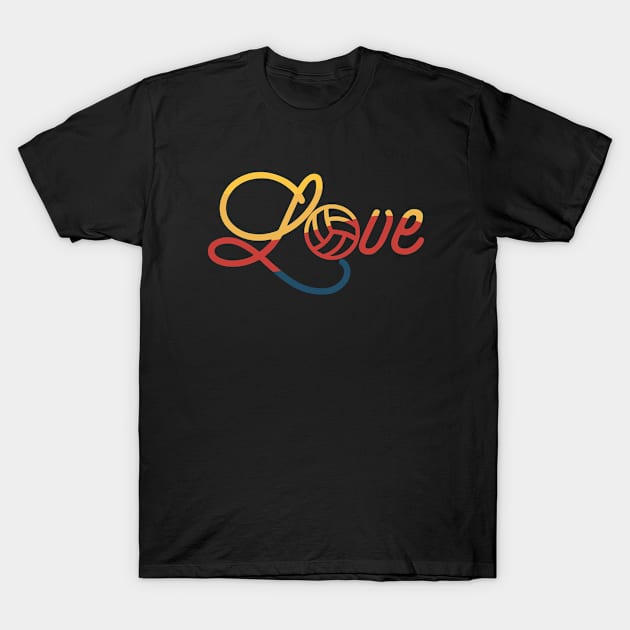 Volleyball Vintage Love T-Shirt by zooma